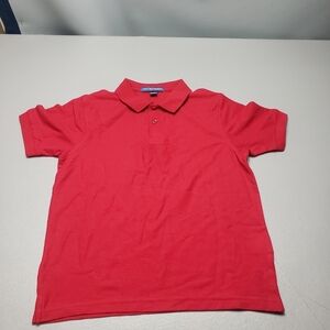 port authority boys size medium red polo collar short sleeve shirt